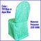 1 Piece Aqua Blue Versailles Damask Jacquard Polyester Banquet Chair Cover